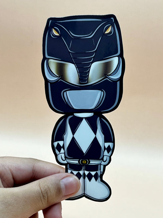 Black Power Ranger Chibi Sticker